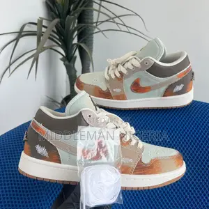 Air Jordan 1 Low Se Multi Sail Light Bone Sneakers