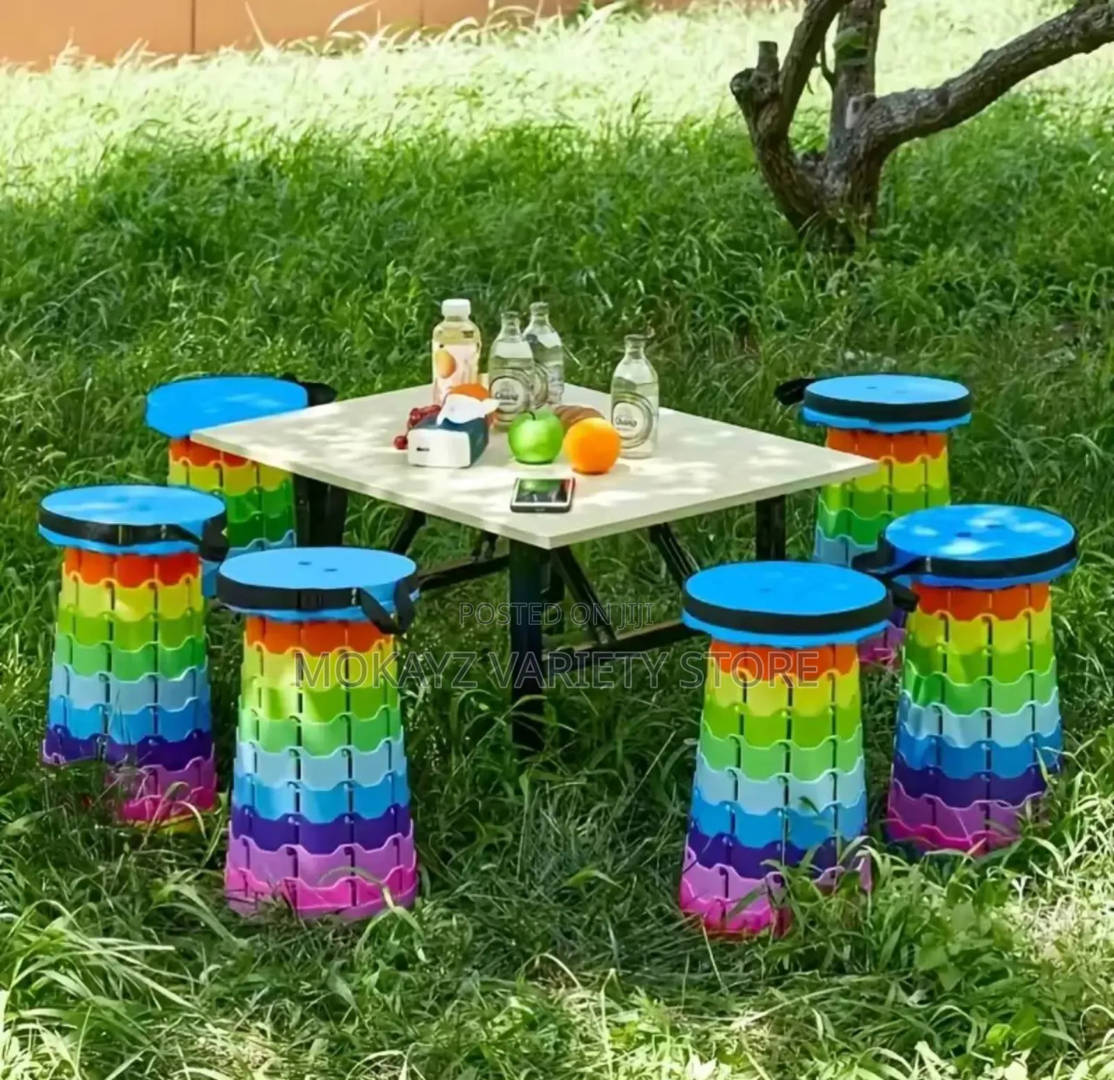 Retractable/Foldable Adjustable Height Thickened Plastic Stool
