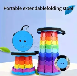 Retractable/Foldable Adjustable Height Thickened Plastic Stool