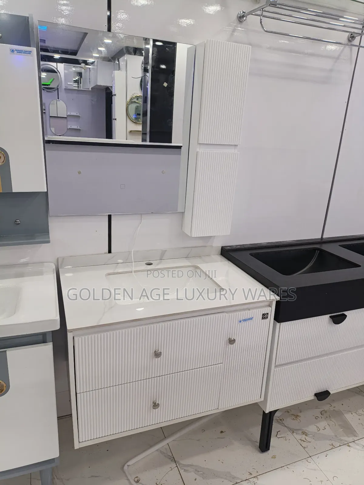 80cm White Hanging Cabinet
