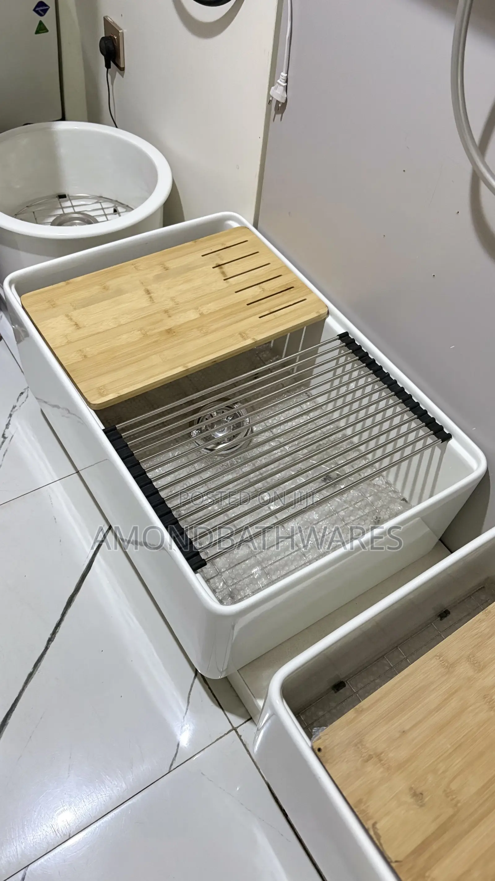 Double Bowl Ceramic Sink