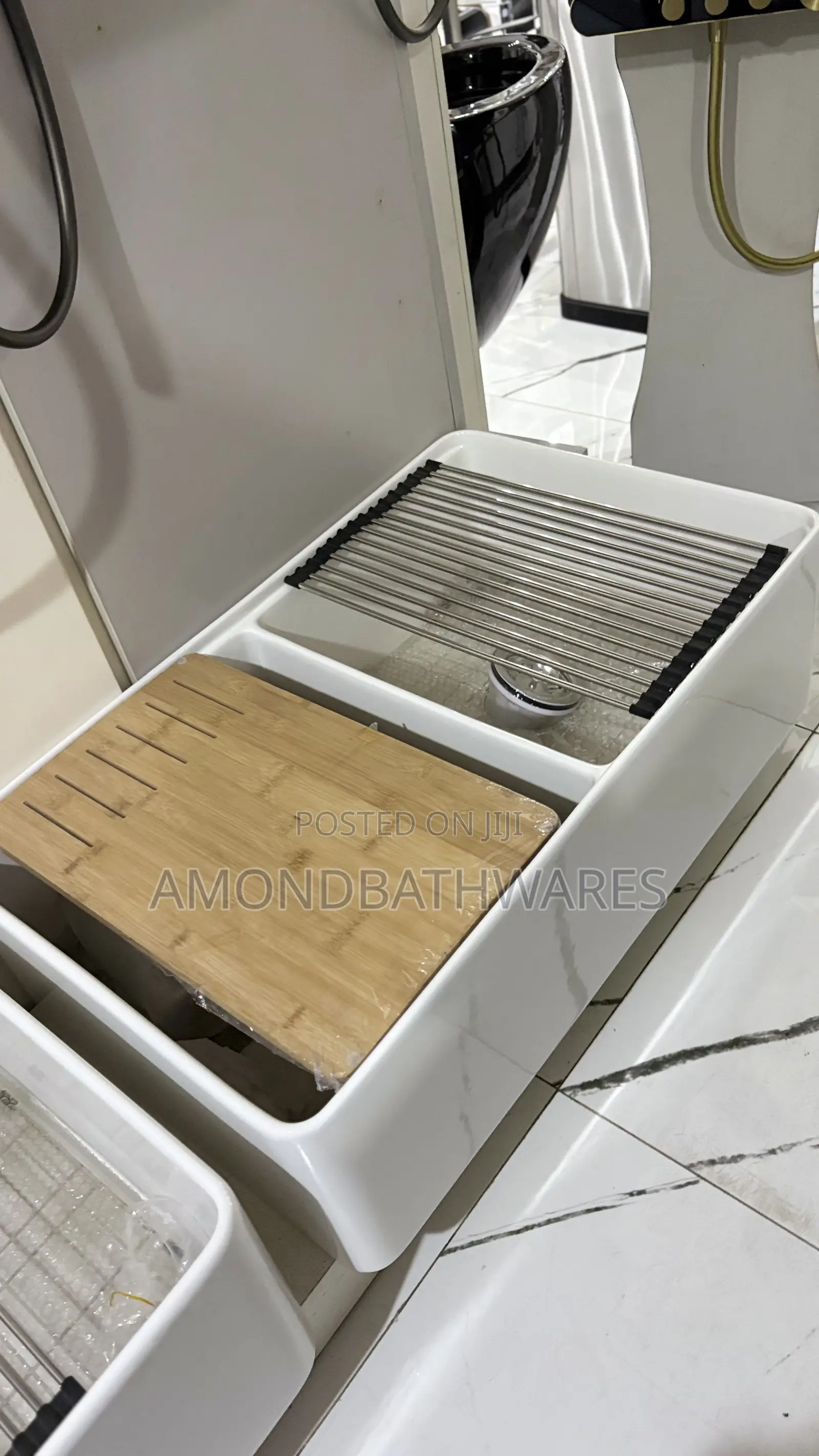Double Bowl Ceramic Sink