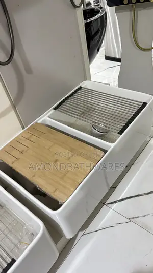 Double Bowl Ceramic Sink