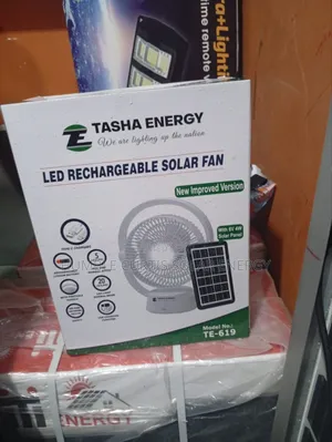 Tasha Energy Rechargeable Solar Fan Te619