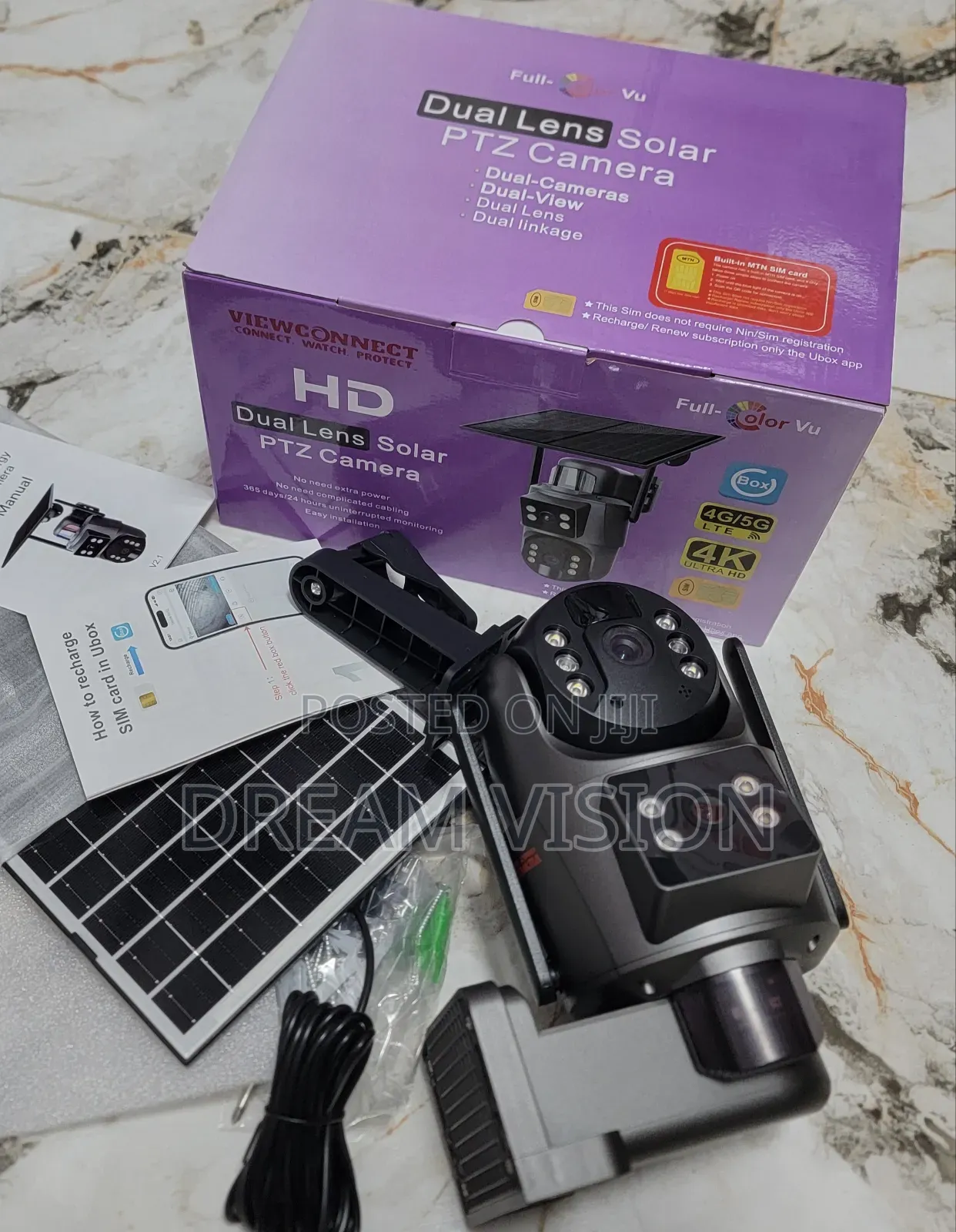 Double Lens Solar Smart Camera
