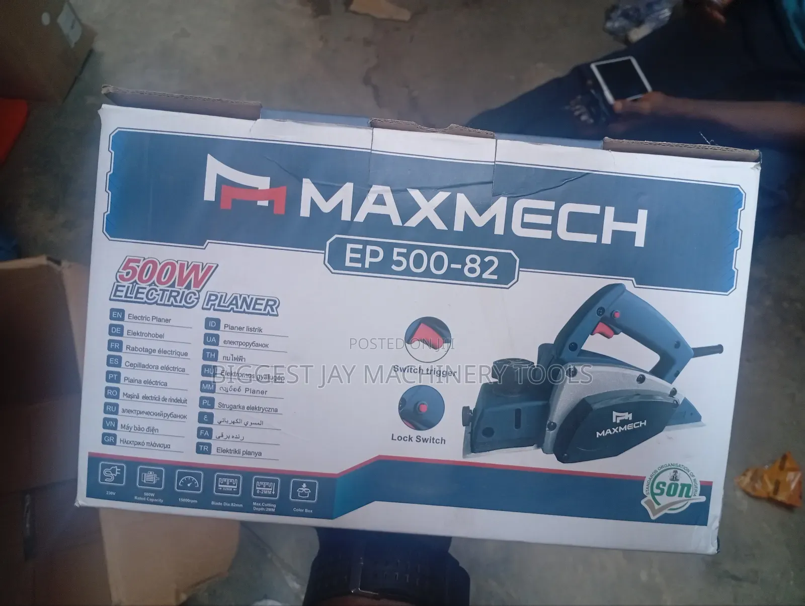 Electric Planer Maxmech 500w