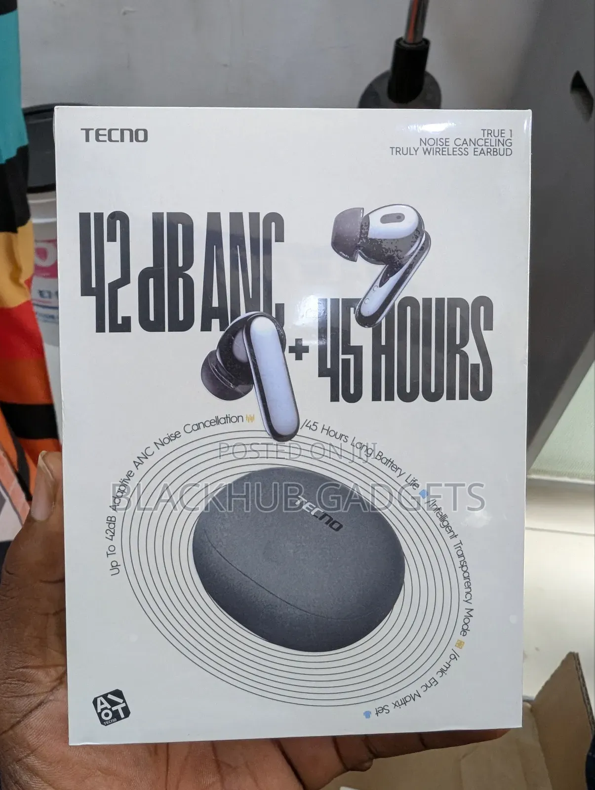 Tecno True 1 Noice Cancellation Wireless Earbuds