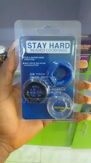 Stay Hard Beaded Cock Ring: For Hard Erection