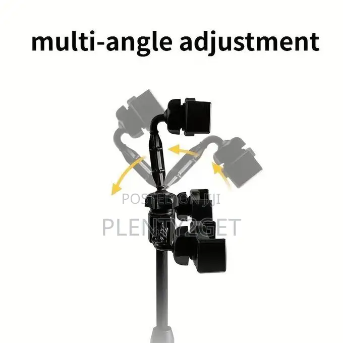 Multi - Functional Desktop Phone Stand for Live - Streaming. Supports