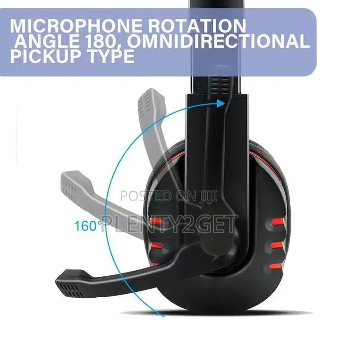 7260black Blue Headset Computer Earphones for Human-Computer Interacti