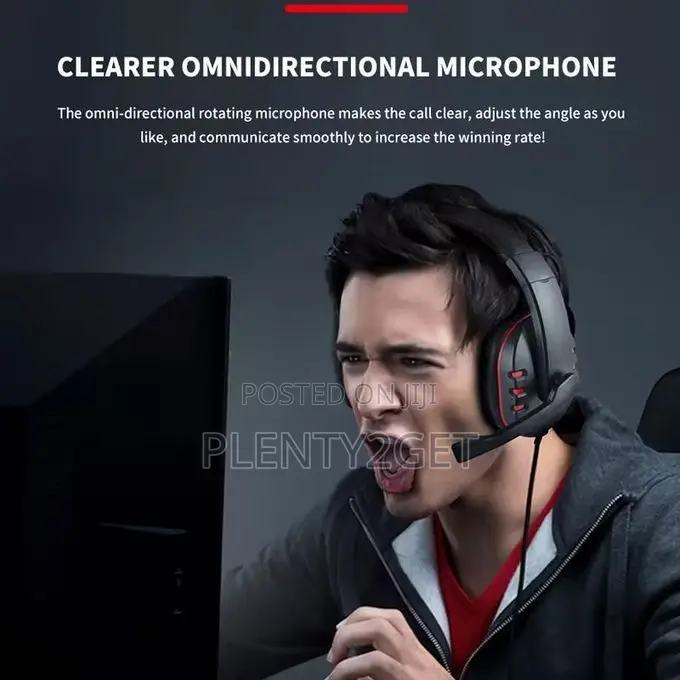 7260black Blue Headset Computer Earphones for Human-Computer Interacti