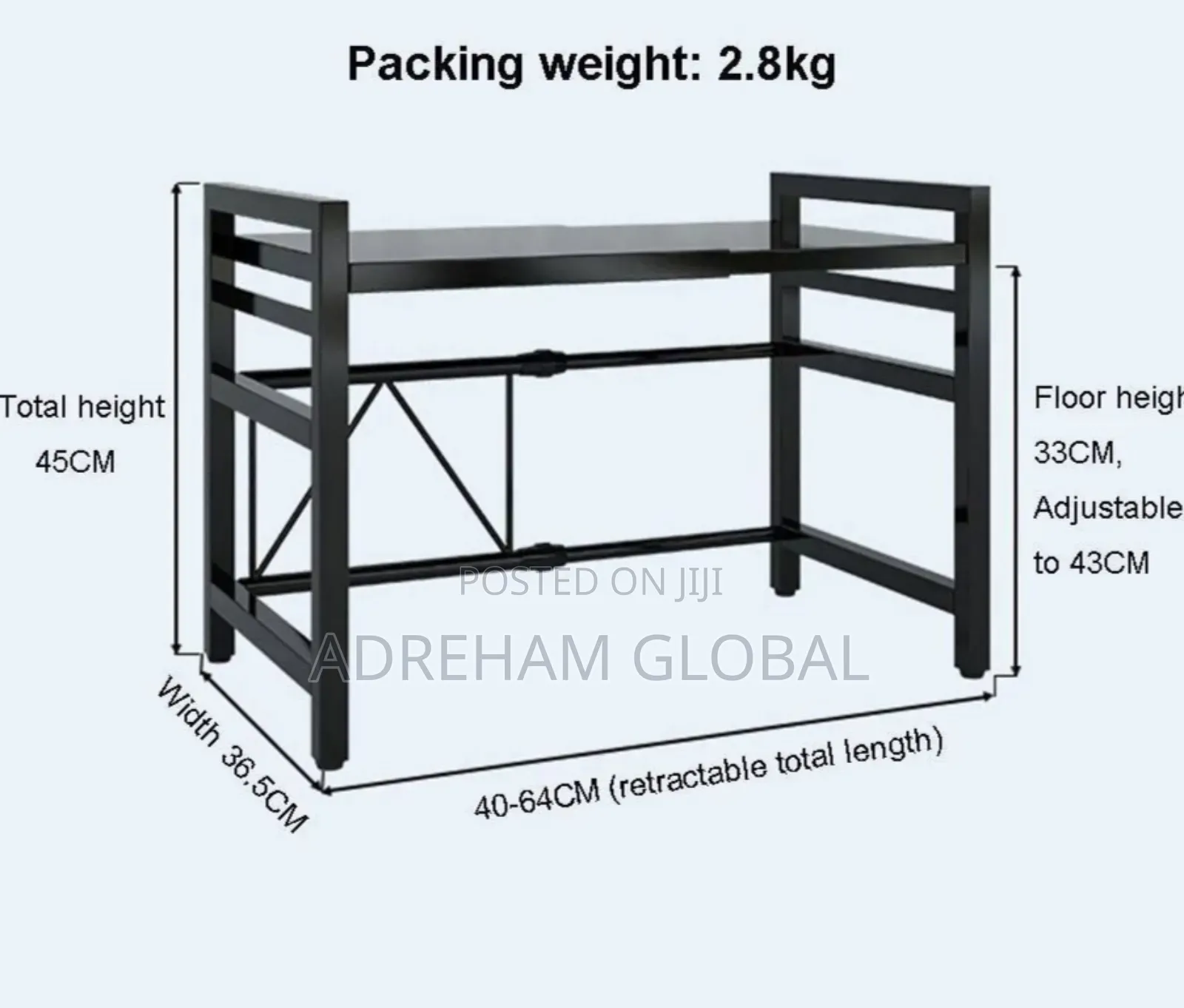Retractable/Expandable Microwave Stand