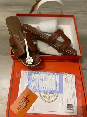 Hermes Luxury Ladies Slippers