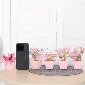 5pcs Mini Artificial Potted Flower, Potted Plant, Artificial Plastic