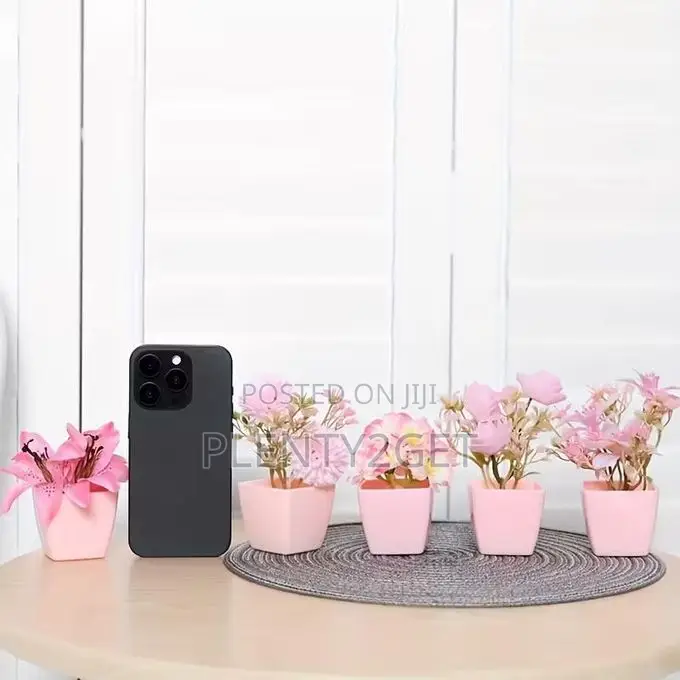 5pcs Mini Artificial Potted Flower, Potted Plant, Artificial Plastic