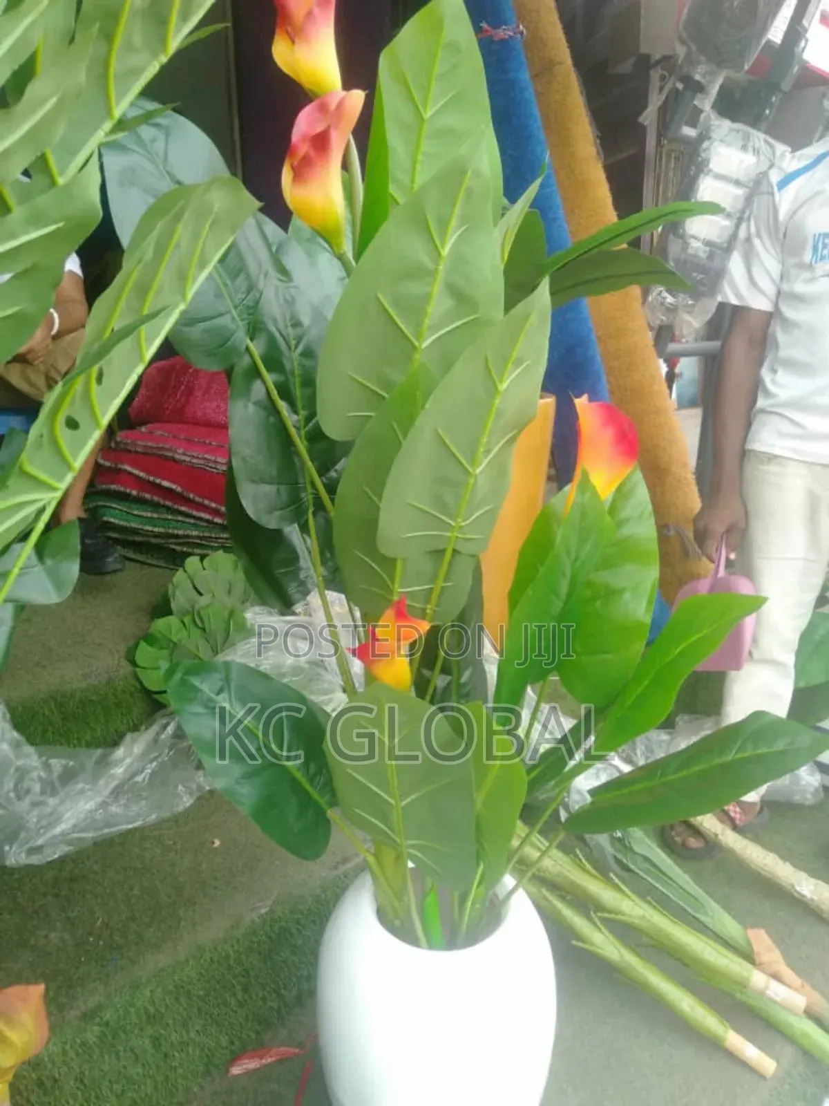 Artificial Flower and Pot Available