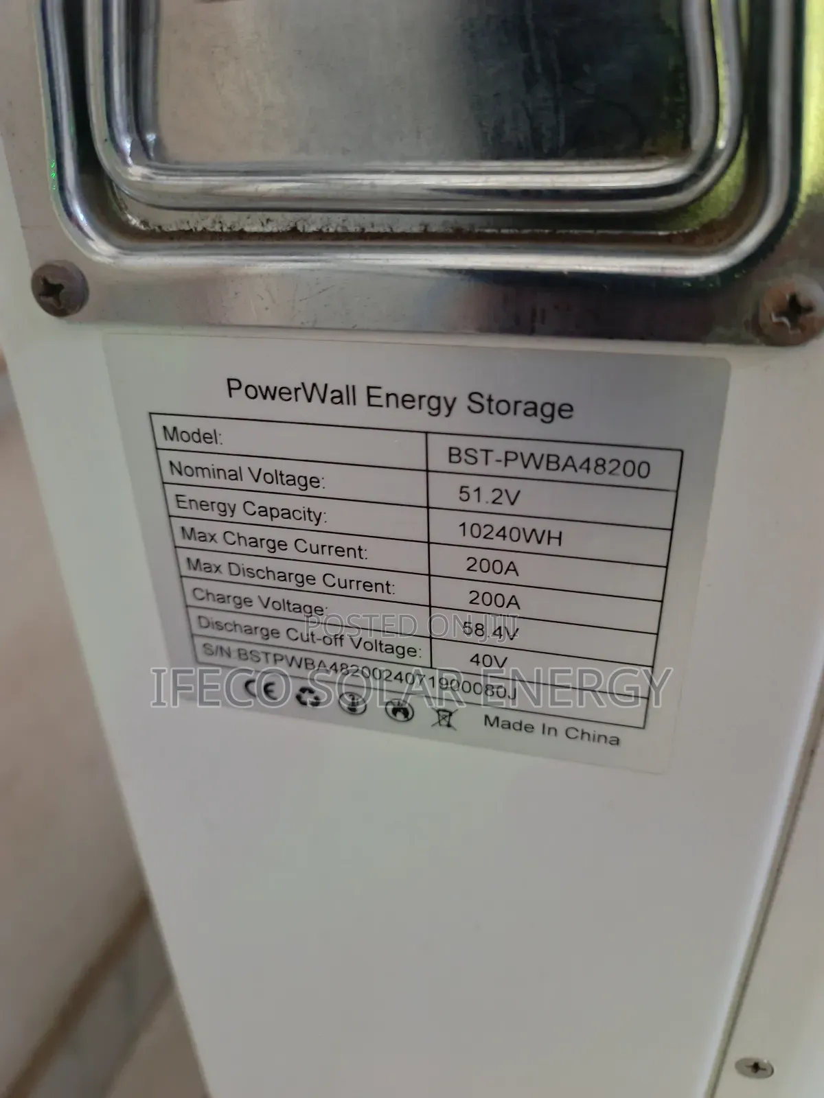 Entelechy Lithium Ion Battery 10kwh 48v