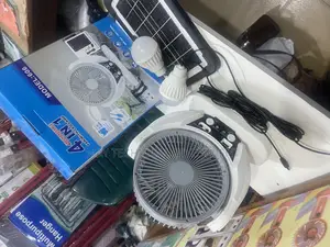 Rechargeable 4 in 1 Fan Lead Light With Solar Panel