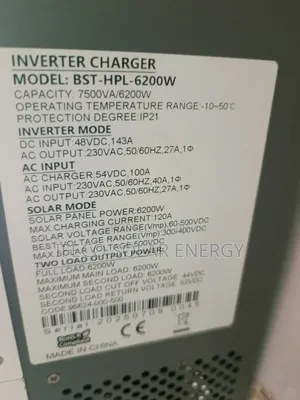 Entelechy 7.5kva 48v Hybrid Inverter