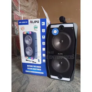 Ailipu Rechargeable Portable Box Speaker With 1 Wire Mic and Remote
