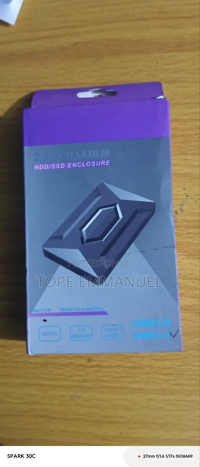 2.5 Inch Usb 3.1 High Speed Sata LLL HDD/SSD External Enclosure
