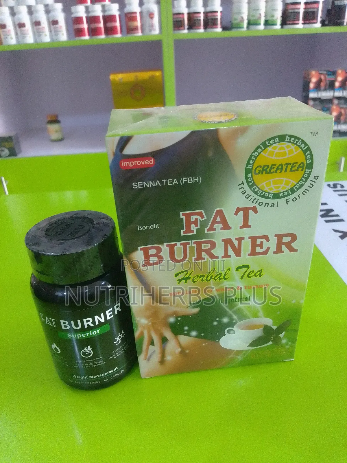 Greatea Fat Burner Tea + Fat Burner Capsules: For Weight Loss