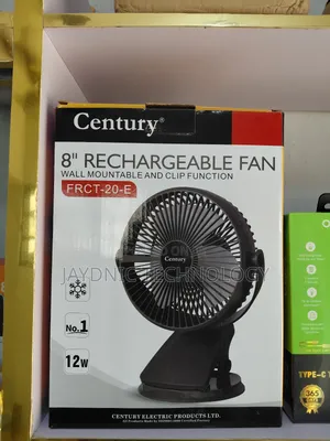 8" Century Rechargeable Fan