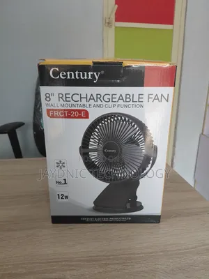 8" Century Rechargeable Fan