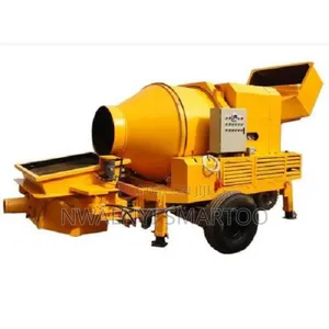 Concrete Mixer With Pump Stationary