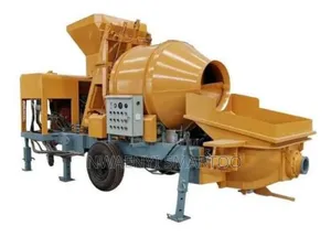 Heavy Duty Concrete Mixer With Pump Selfload