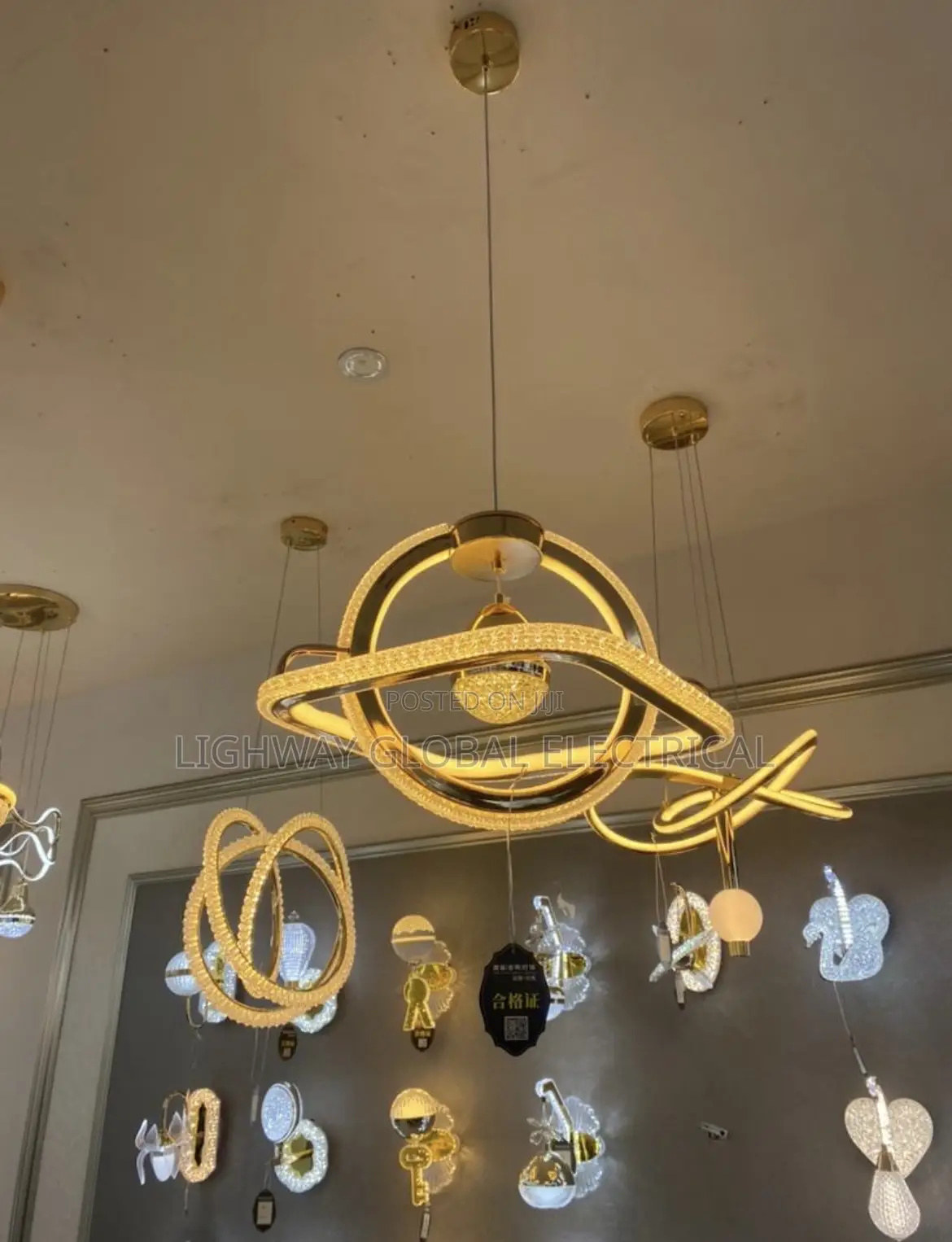 Simple Fan Led Chandelier