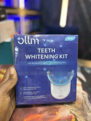 Ollm Teeth Whitening Kit With Led Light 3 Whitening Pens Original