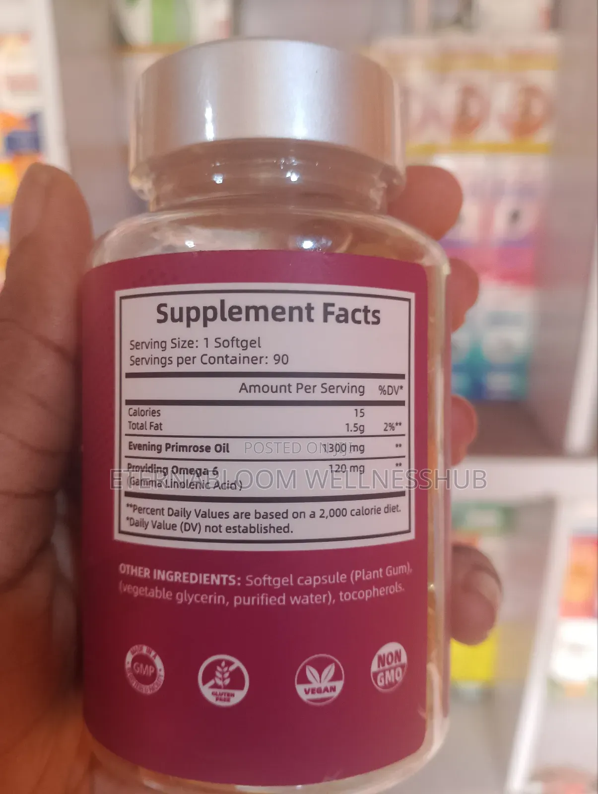 Vital Evening Primrose Oil 1300mg – 90 Softgels