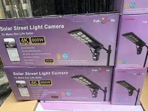 Solar Street Light With 4g Simcard Rotational CCTV Camera 800watts