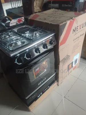 Nexus 3+1 Black Knob Gas Cooker