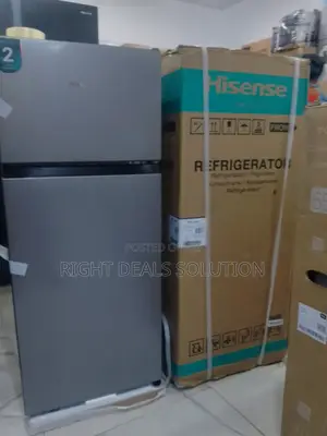 Space-Saving Hisense 124 Liter Double Door Fridge With Top Freezer