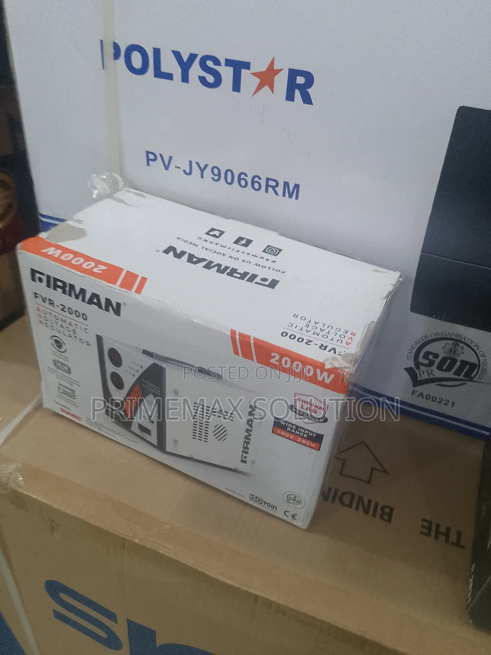 Firman 2000w Floor Model Automatic Stabilizer – Overload Cut-Off