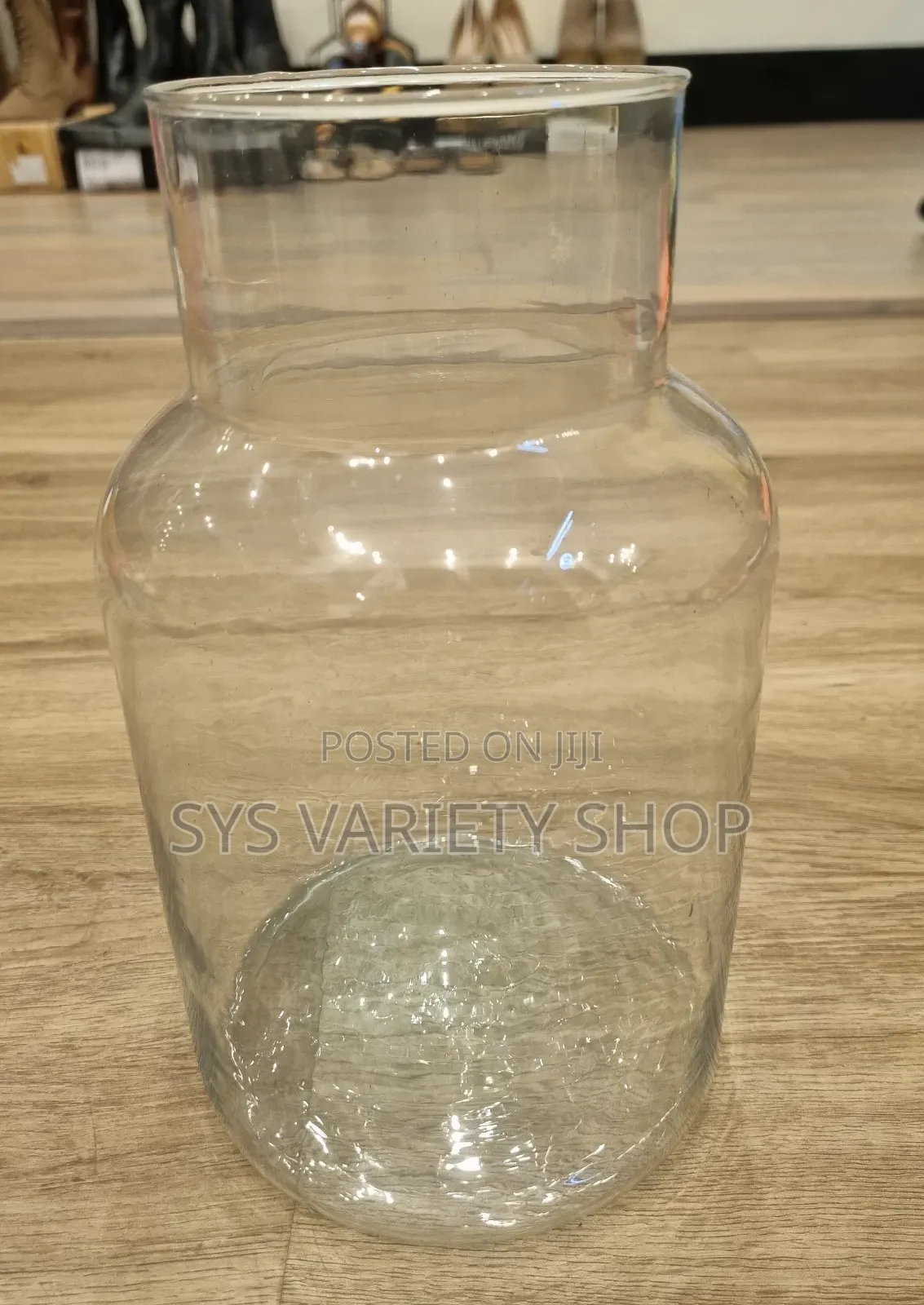 Big Glass Vase Transparent