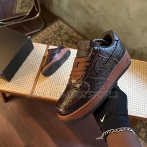 Nike Air Force One Low Textured Croc/Fauna Brown