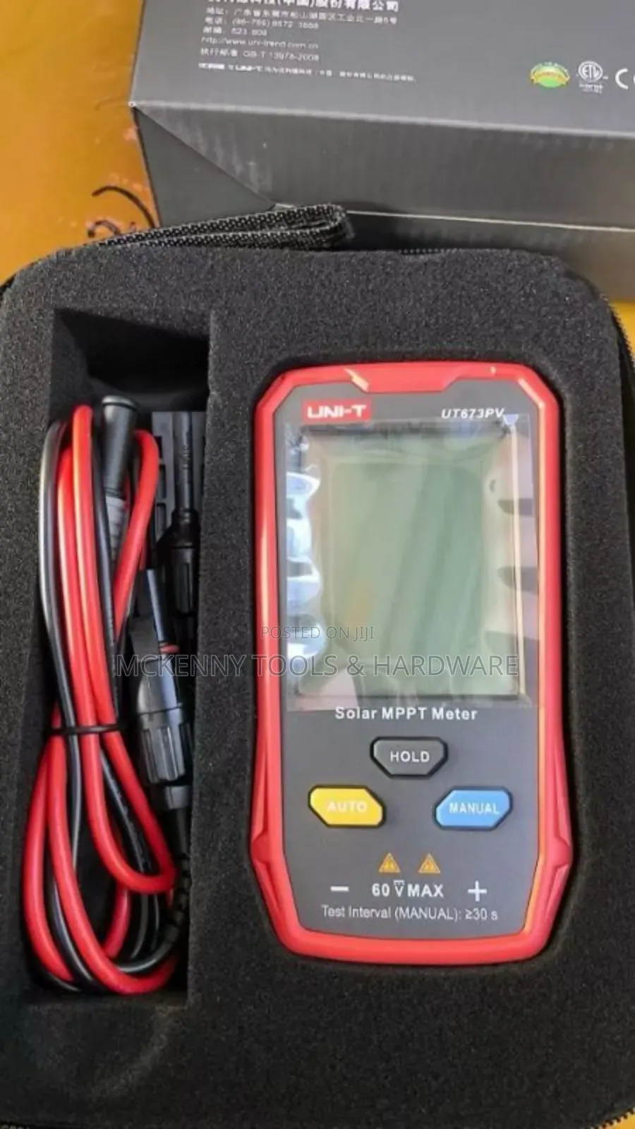 A Uni-t Ut673pv Solar Mppt Meter.