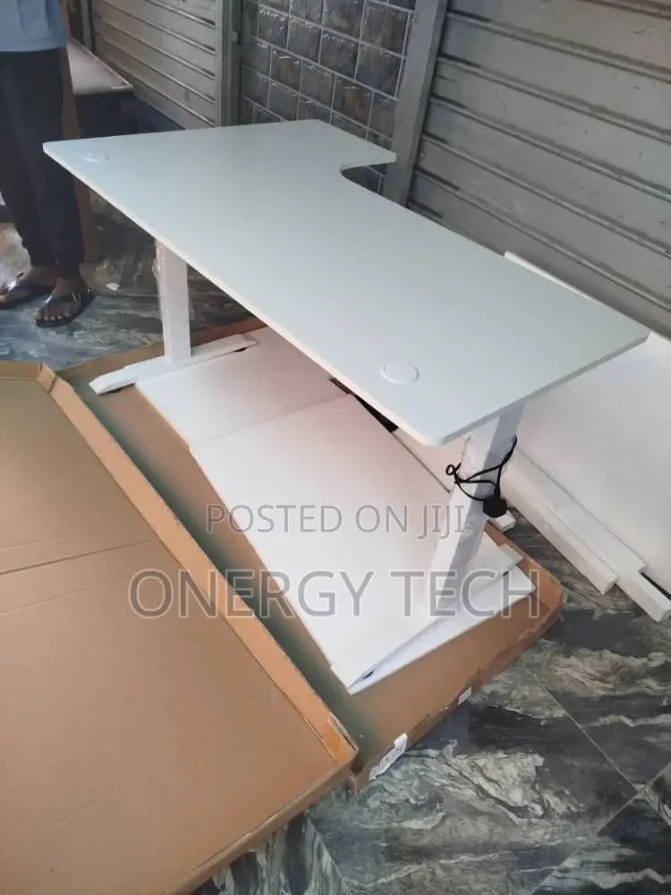 L-Shaped Adjustable Electric Sit-Stand Desk