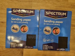 Sanding Paper for Wet or Dry Sanding.