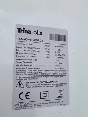 450watts Trina Solar Mono Panels