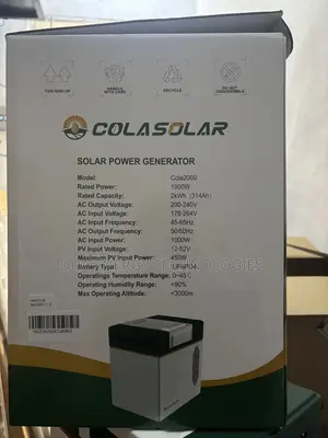 Cola2000 2kwh Lithium Battery Solar Generator