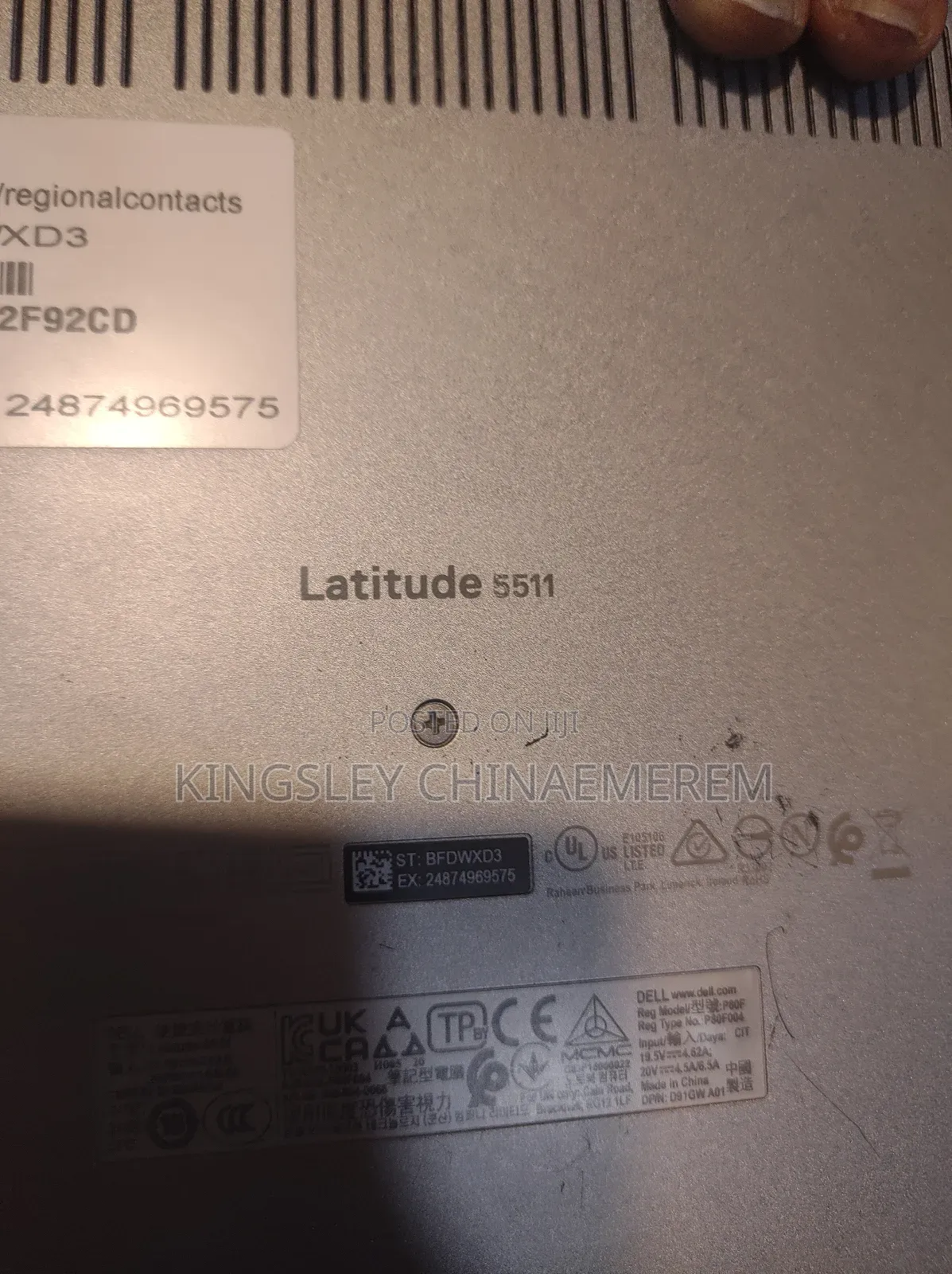 Laptop Dell Latitude 5510 16GB Intel Core I7 SSD 512GB