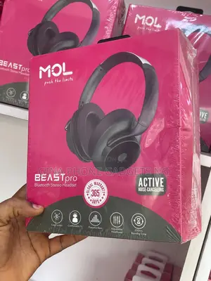 Headphone (Mol Beast Pro Active Noise Cancellation Bluetooth Headset)