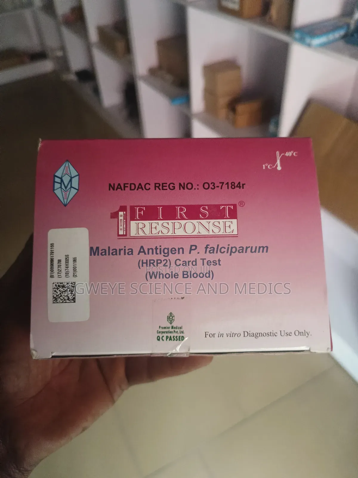 Malaria Test Kit (First Response)