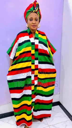 Comfortable Readymade Ankara Boubou/Abaya Free Size Gown