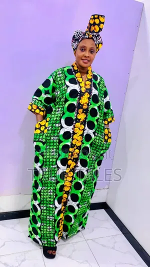 Comfortable Readymade Ankara Boubou/Abaya Free Size Gown