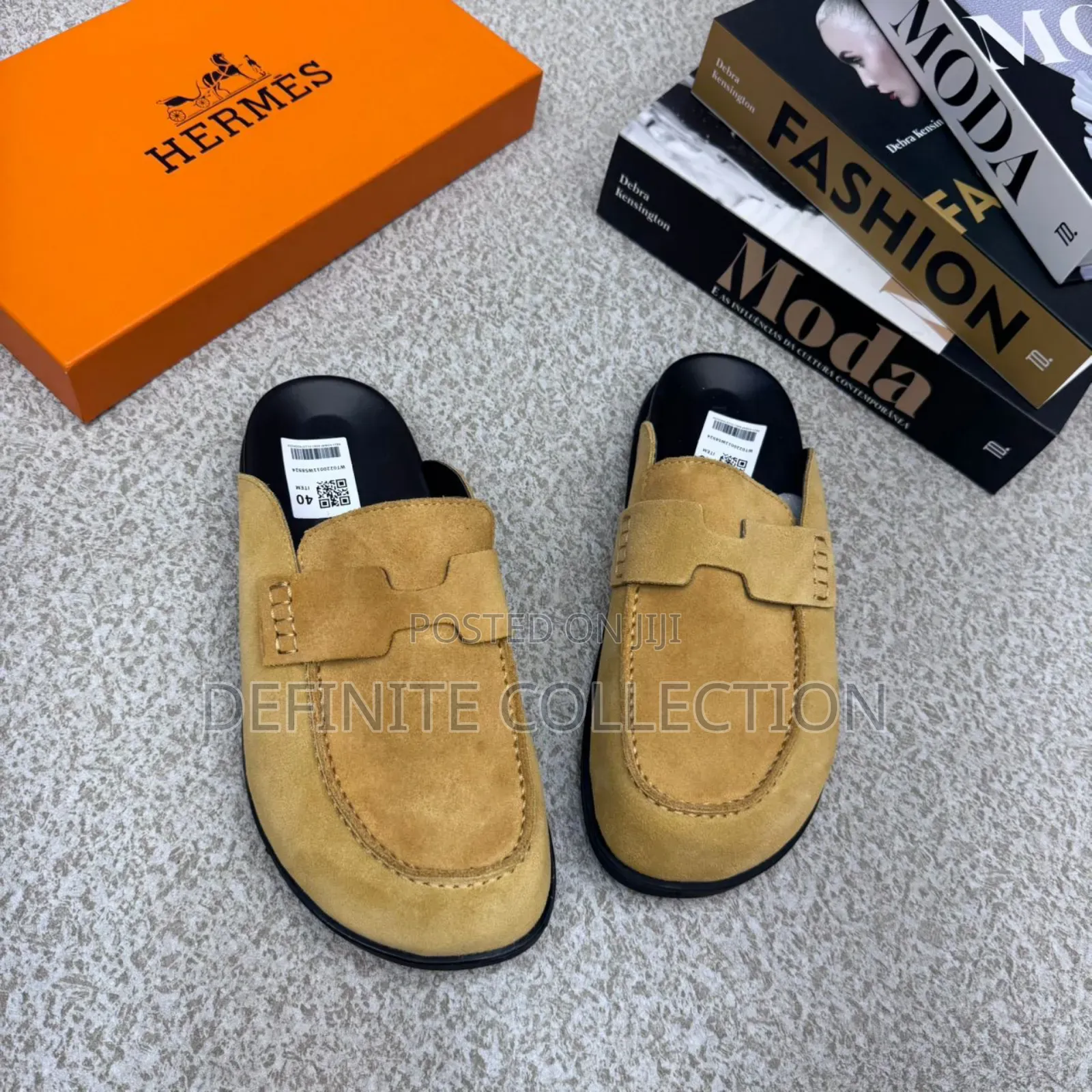 Hermes Suede Mule
